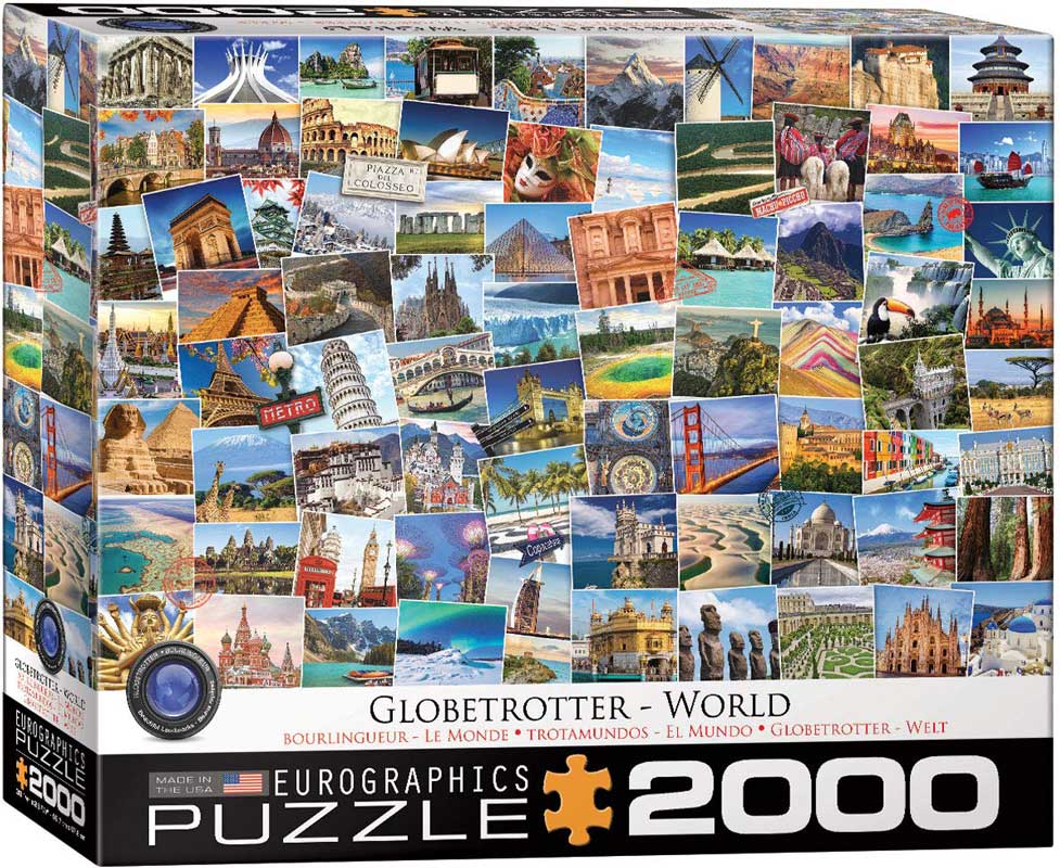 Eurographics Puslespil – Globetrotter: Jorden rundt 2000 brikker